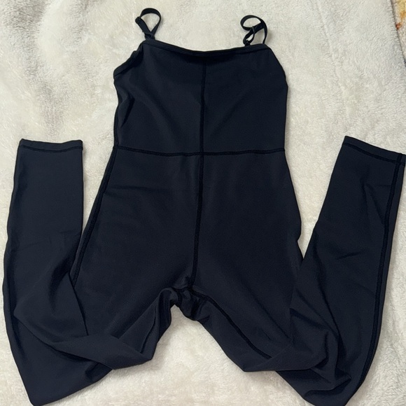 KUT & SO Yoga Bodysuit – Spaghetti Straps Workout Jumpsuit Stretch Jersey Fabric - Picture 6 of 10